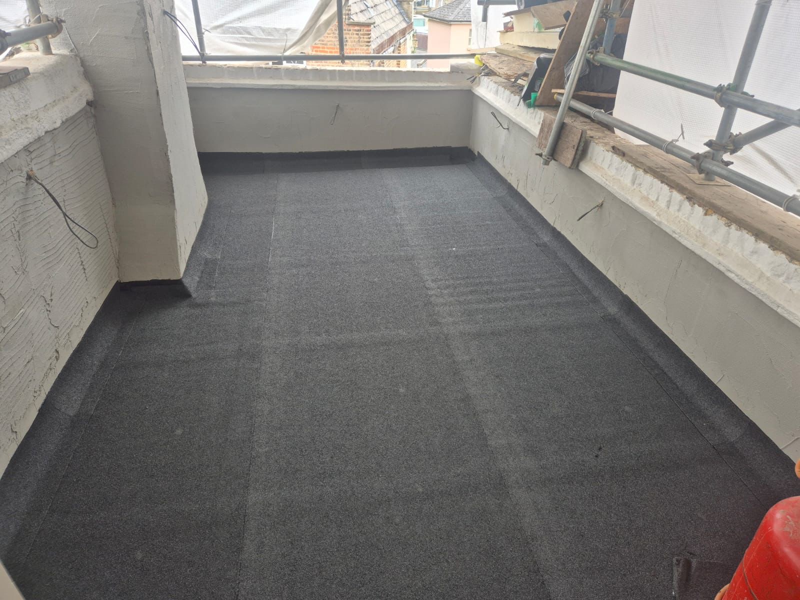 Balcony flat roof waterproofing by Alliance Roofing London