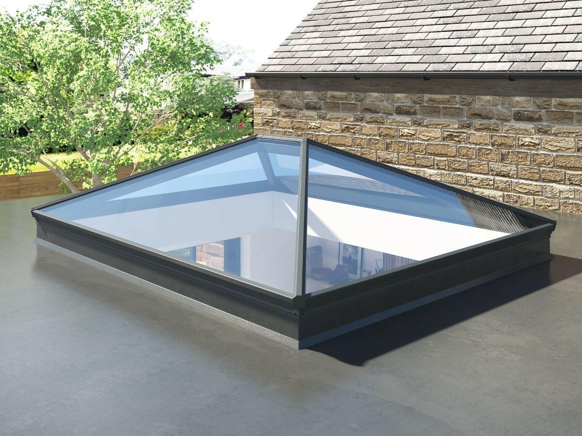 Roof lantern fitted into a finished flat roof by Alliance Roofing London
