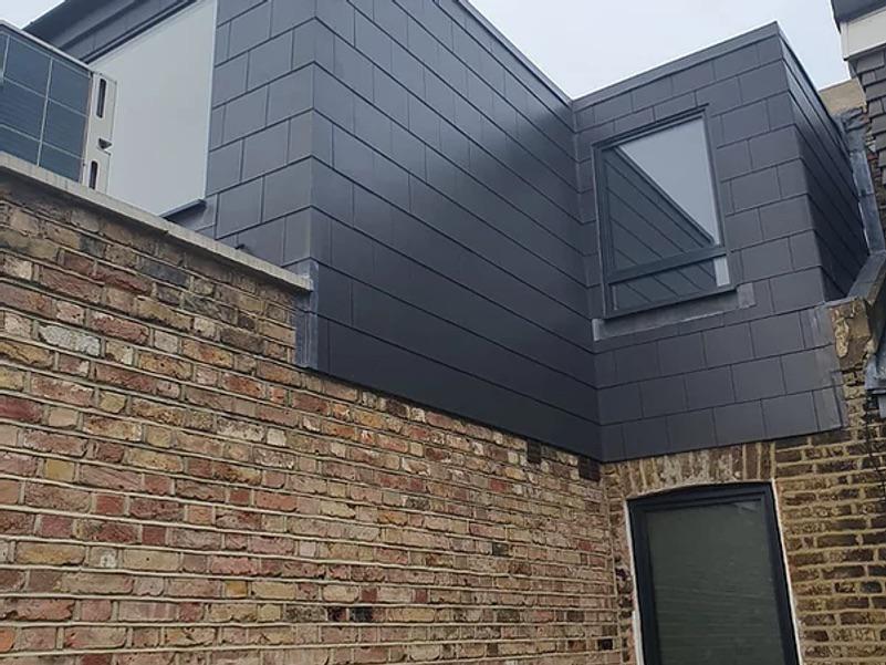 Balcony cladding and roofline by Alliance Roofing London